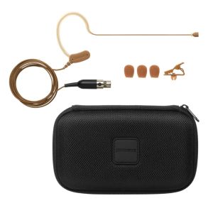 Shure MX153C/O-TQG Microphone serre-tête Microflex, omnidirectionnel, pour émetteur de poche, coloris cacao