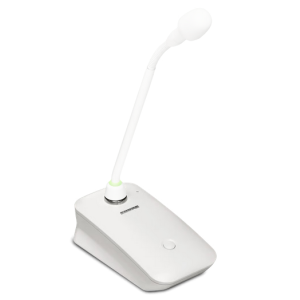 Shure ULXD8W=-G51 Émetteur base pour micro à col de cygne modulaire (non inclus), série ULX-D G51 (470-534 MHz), blanc