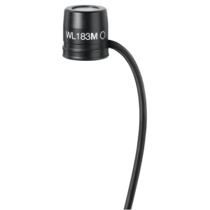 Shure WL183MB/O-TQG Micro cravate omnidirectionnel, TQG, noir