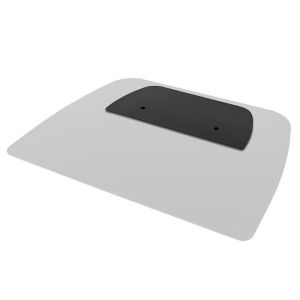 B-Tech BT4002-TCC/B Plaque de recouvrement de la base au sol, noir